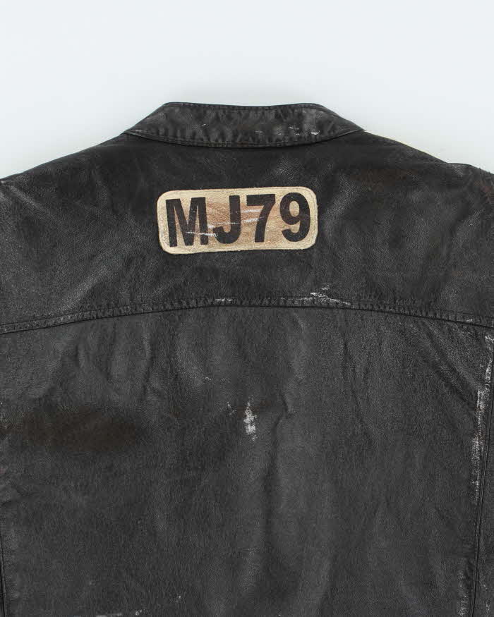 Vintage Y2K 00s Wilsons M.Julian MJX Leather Cafe Racer Biker Jacket - XL