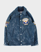 Vintage 1970s Avon Sportswear Royals Calgary Leather Varsity Jacket - S