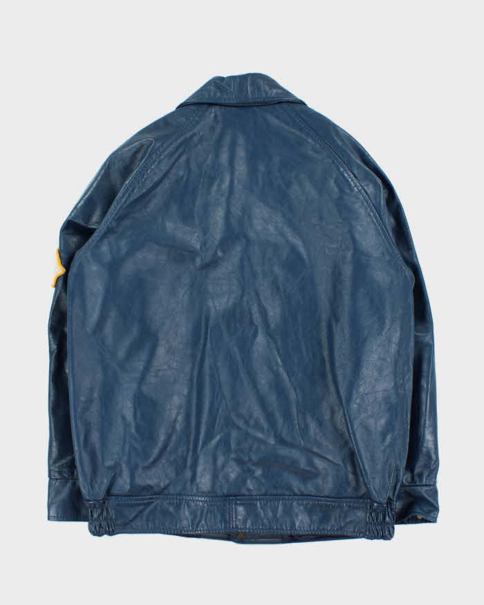 Vintage 1970s Avon Sportswear Royals Calgary Leather Varsity Jacket - S