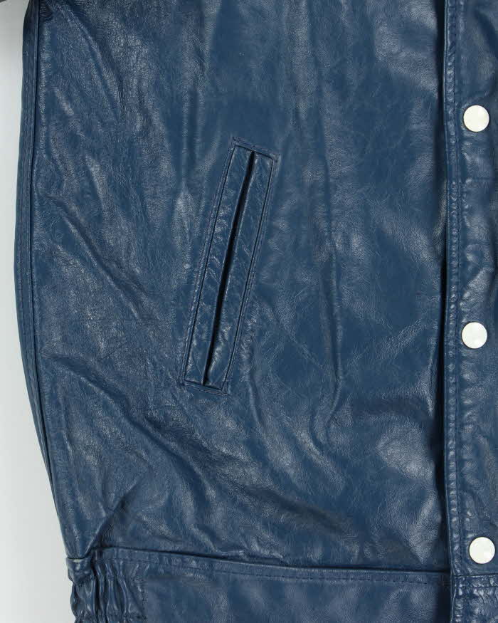 Vintage 1970s Avon Sportswear Royals Calgary Leather Varsity Jacket - S