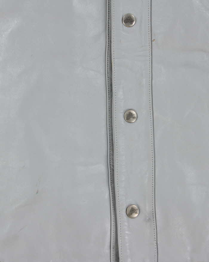 Vintage 1990s Avirex First American Classic 75 Quilt Lined Leather Varsity Jacket - 5XL