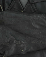 Vintage 1990s Bermans Studded Double Zip Heavyweight Classic Biker Jacket - L