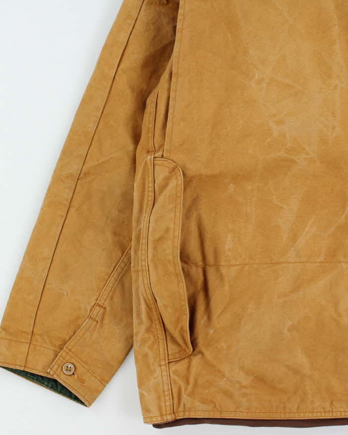 Vintage 1980s L.L.Bean Dry Wax Cotton Canvas Duck Hunting Jacket - L