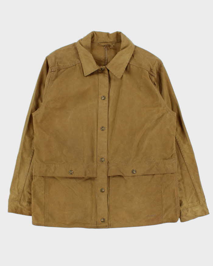 Vintage 00s Filson Tin Cloth Waxed Cotton Made In USA Field Jacket - S