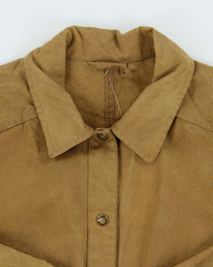 Vintage 00s Filson Tin Cloth Waxed Cotton Made In USA Field Jacket - S