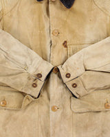 Vintage 1950s Canada Goose Brand Woods Ottawa Tan Canvas Field Hunting Jacket - L
