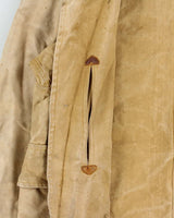 Vintage 1950s Canada Goose Brand Woods Ottawa Tan Canvas Field Hunting Jacket - L