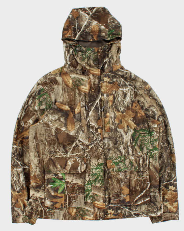 Vintage Realtree Edge Camouflage Hooded Soft Shell Jacket - M