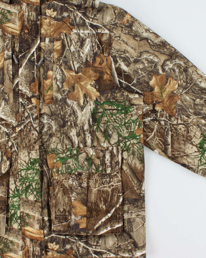 Vintage Realtree Edge Camouflage Hooded Soft Shell Jacket - M