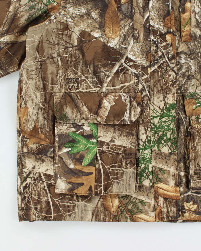 Vintage Realtree Edge Camouflage Hooded Soft Shell Jacket - M
