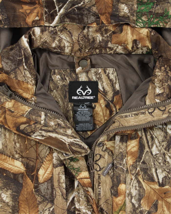 Vintage Realtree Edge Camouflage Hooded Soft Shell Jacket - M