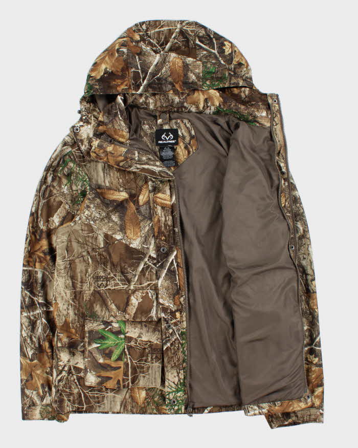 Vintage Realtree Edge Camouflage Hooded Soft Shell Jacket - M