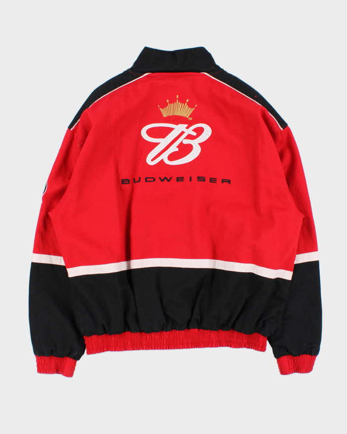 Vintage 1990s Winners Circle Budweiser Dale Earnhardt Jr Nextel Cup Series Bomber Jacket - L