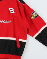 Vintage 1990s Winners Circle Budweiser Dale Earnhardt Jr Nextel Cup Series Bomber Jacket - L