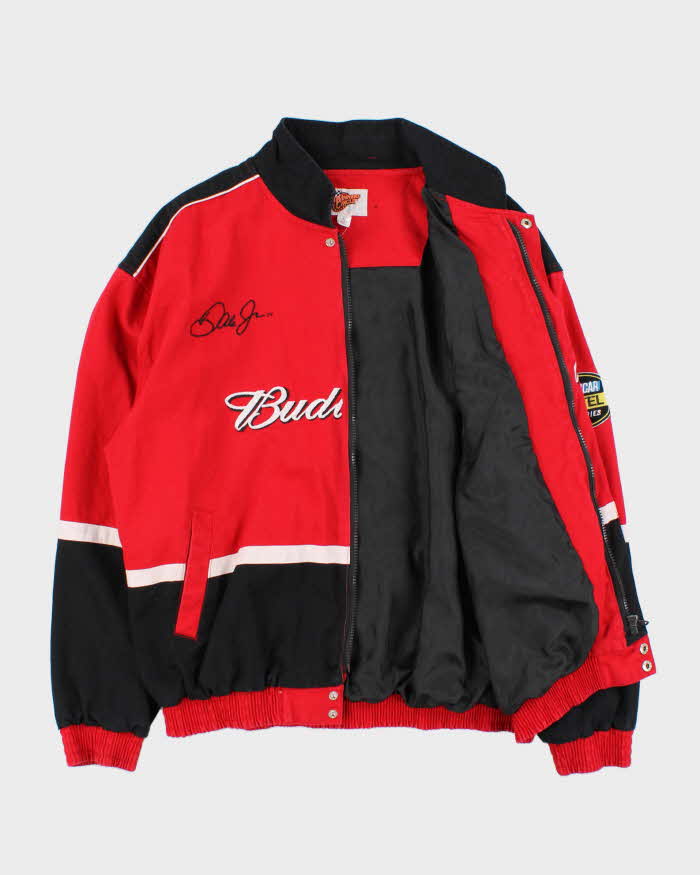 Vintage 1990s Winners Circle Budweiser Dale Earnhardt Jr Nextel Cup Series Bomber Jacket - L
