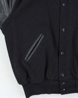 Vintage 1990s Holloway Wool Leather College Varsity Bomber Jacket - M