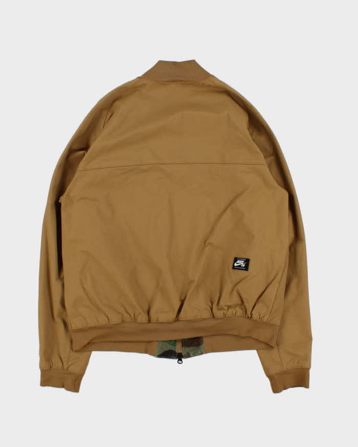 Vintage Nike SB Camo Lined Cotton Blend Bomber Jacket - M