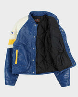 Vintage 1990 Jensen S.A.A Grad Leather Bomber Jacket - M