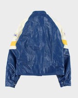 Vintage 1990 Jensen S.A.A Grad Leather Bomber Jacket - M
