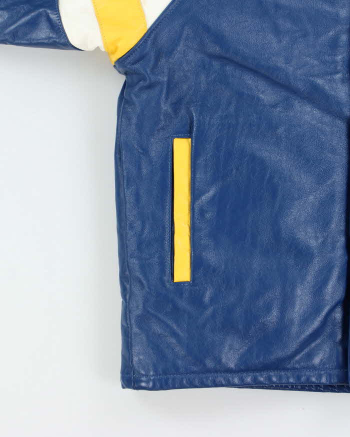 Vintage 1990 Jensen S.A.A Grad Leather Bomber Jacket - M