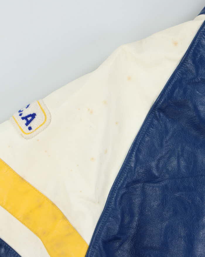 Vintage 1990 Jensen S.A.A Grad Leather Bomber Jacket - M