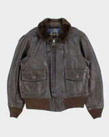 Vintage 1990s Cooper G-1 Made In USA Goatskin Flight Bomber Jacket - XL