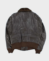 Vintage 1990s Cooper G-1 Made In USA Goatskin Flight Bomber Jacket - XL