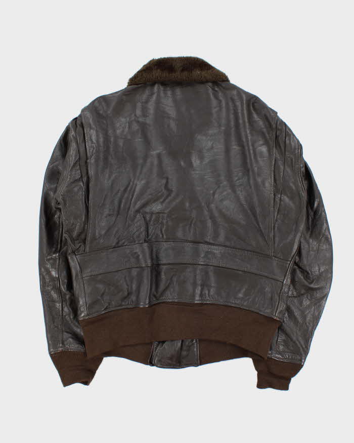 Vintage 1990s Cooper G-1 Made In USA Goatskin Flight Bomber Jacket - XL