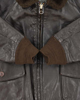Vintage 1990s Cooper G-1 Made In USA Goatskin Flight Bomber Jacket - XL