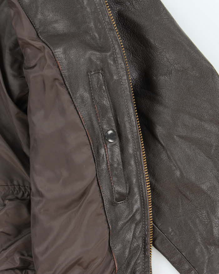 Vintage 1990s Cooper G-1 Made In USA Goatskin Flight Bomber Jacket - XL