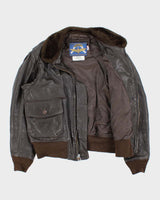 Vintage 1990s Cooper G-1 Made In USA Goatskin Flight Bomber Jacket - XL