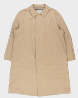 Vintage 1990s Aquascutum Aqua5 Weatherproof House Check Lined Mac - XXXL