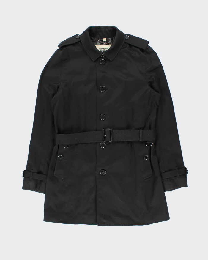 Vintage Y2K 00s Burberry Nova Check Lined Single Breasted Trench Coat - XL