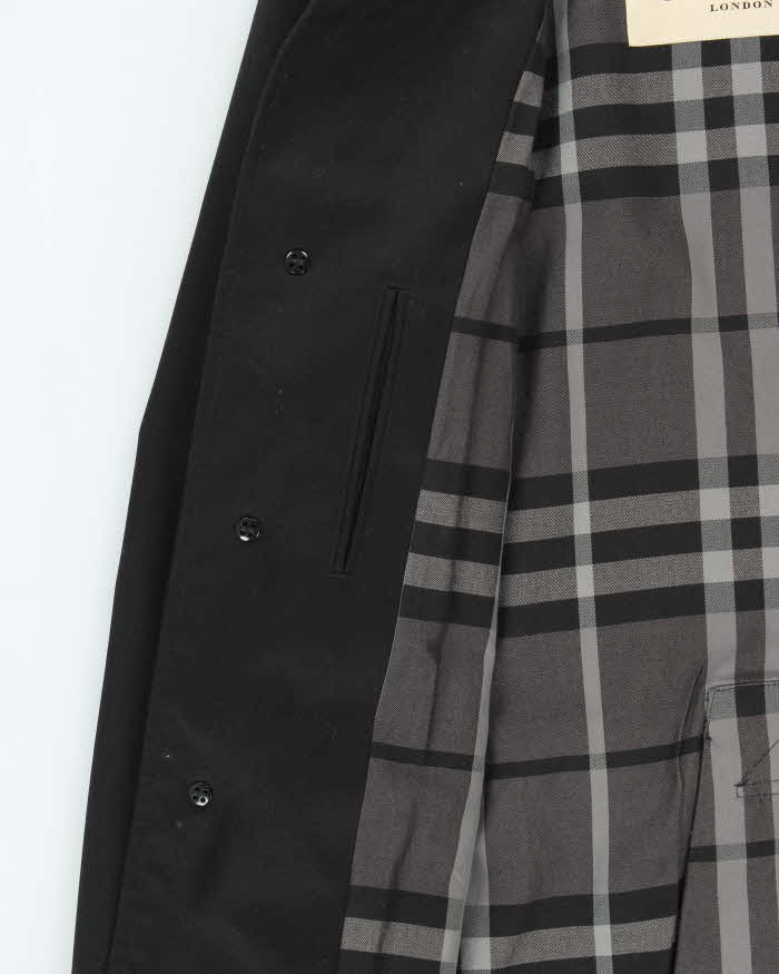 Vintage Y2K 00s Burberry Nova Check Lined Single Breasted Trench Coat - XL