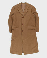 Vintage 1990s Canali Proposta Cashmere Wool Camel Overcoat - M