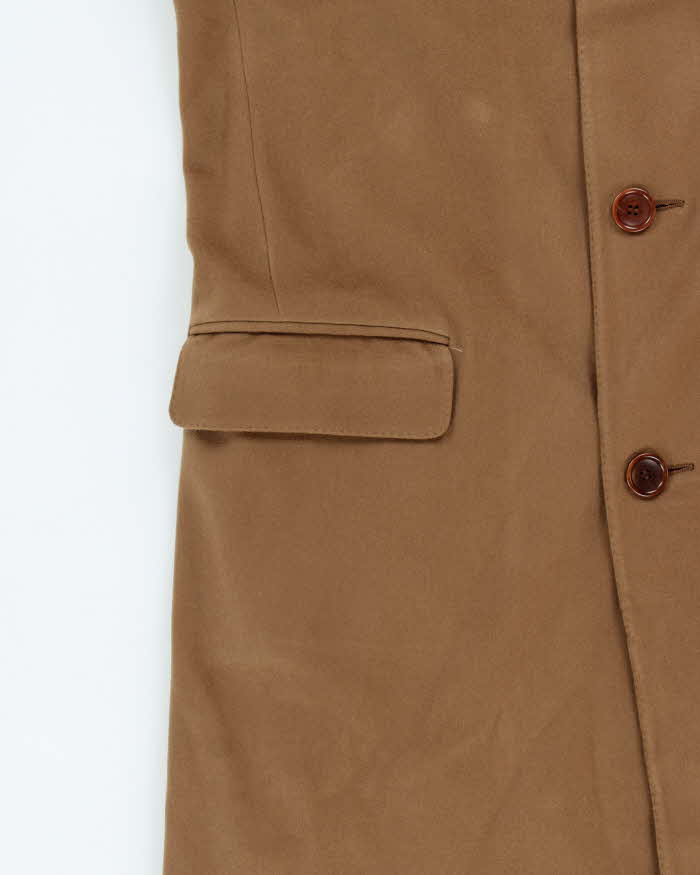 Vintage 1990s Canali Proposta Cashmere Wool Camel Overcoat - M