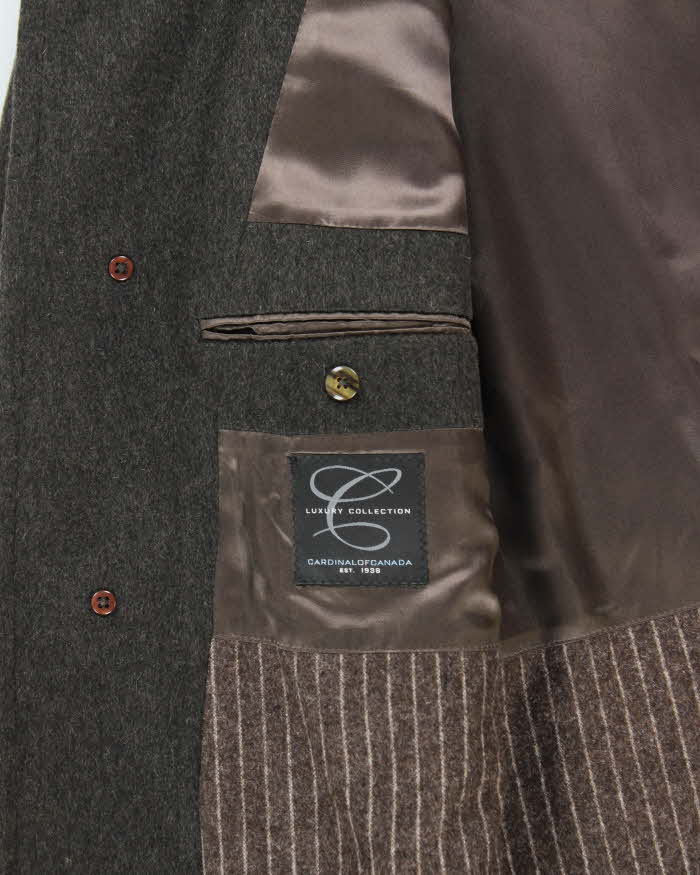Vintage 00s Cardinal Of Canada Luxury Collection Pure Cashmere Overcoat - XL