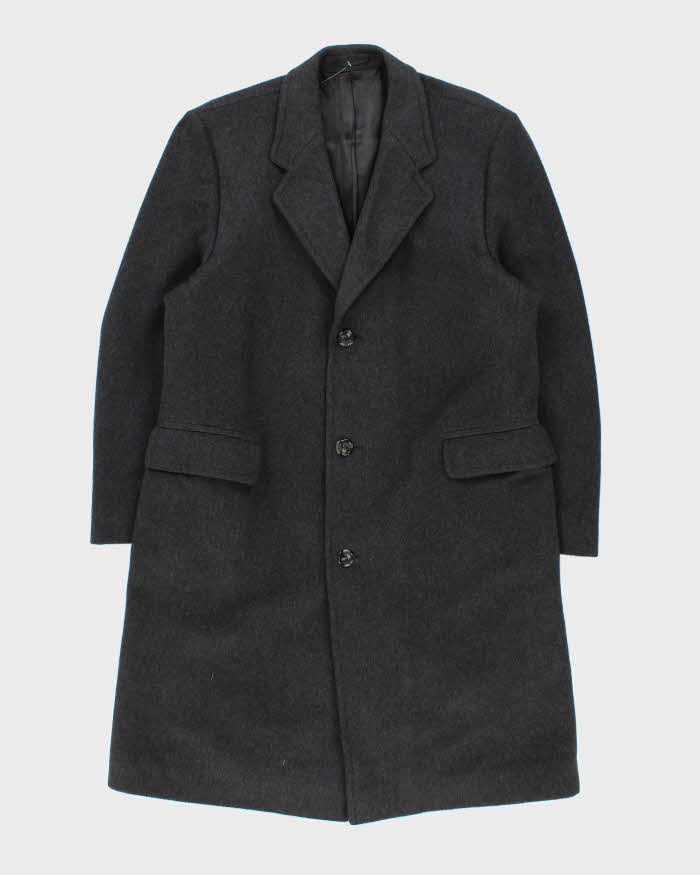 Vintage 1990s Givenchy Monsieur Cashmere Wool Overcoat - M