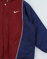 Vintage 90s Nike Padded Windbreaker Jacket - XL