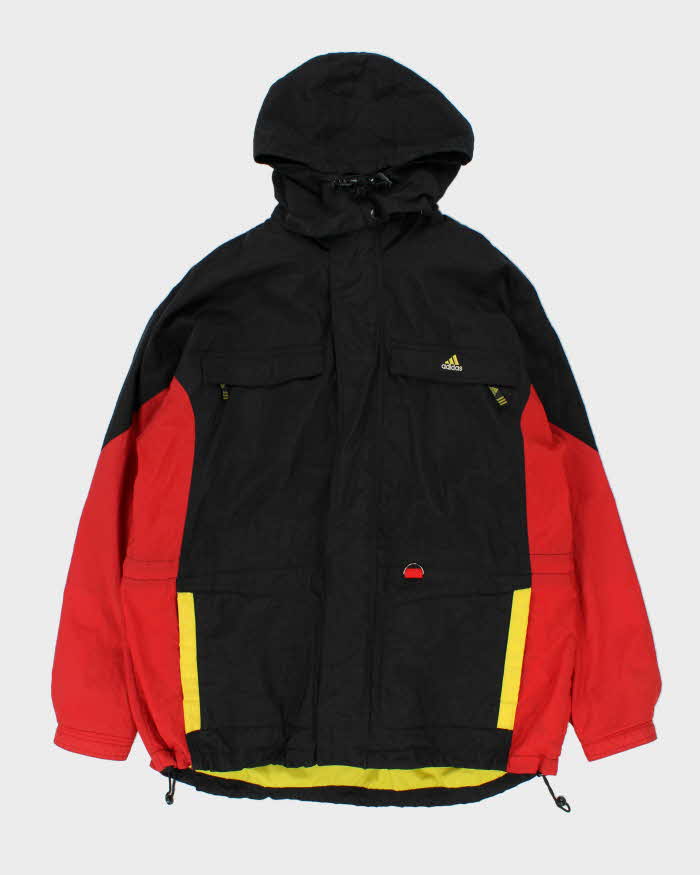 Vintage 90s Adidas Detectable Fleece Lined Windbreaker Jacket - XL
