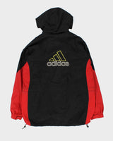 Vintage 90s Adidas Detectable Fleece Lined Windbreaker Jacket - XL