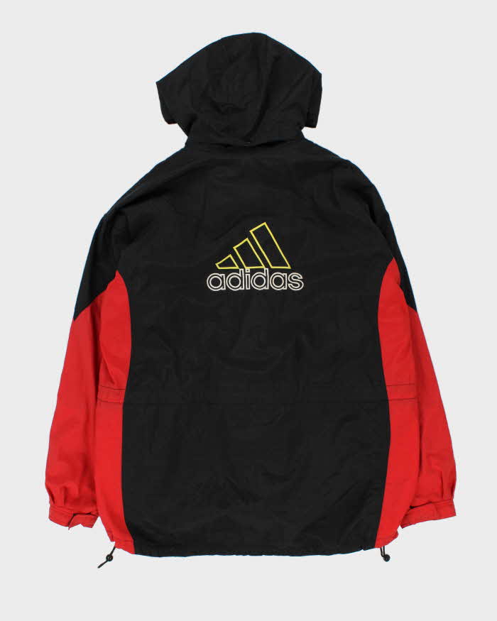 Vintage 90s Adidas Detectable Fleece Lined Windbreaker Jacket - XL
