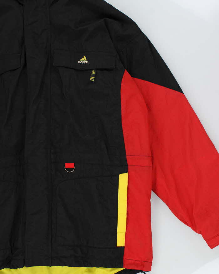 Vintage 90s Adidas Detectable Fleece Lined Windbreaker Jacket - XL