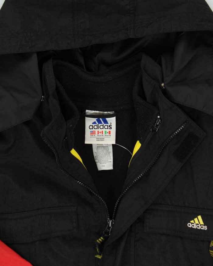 Vintage 90s Adidas Detectable Fleece Lined Windbreaker Jacket - XL
