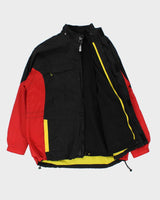 Vintage 90s Adidas Detectable Fleece Lined Windbreaker Jacket - XL