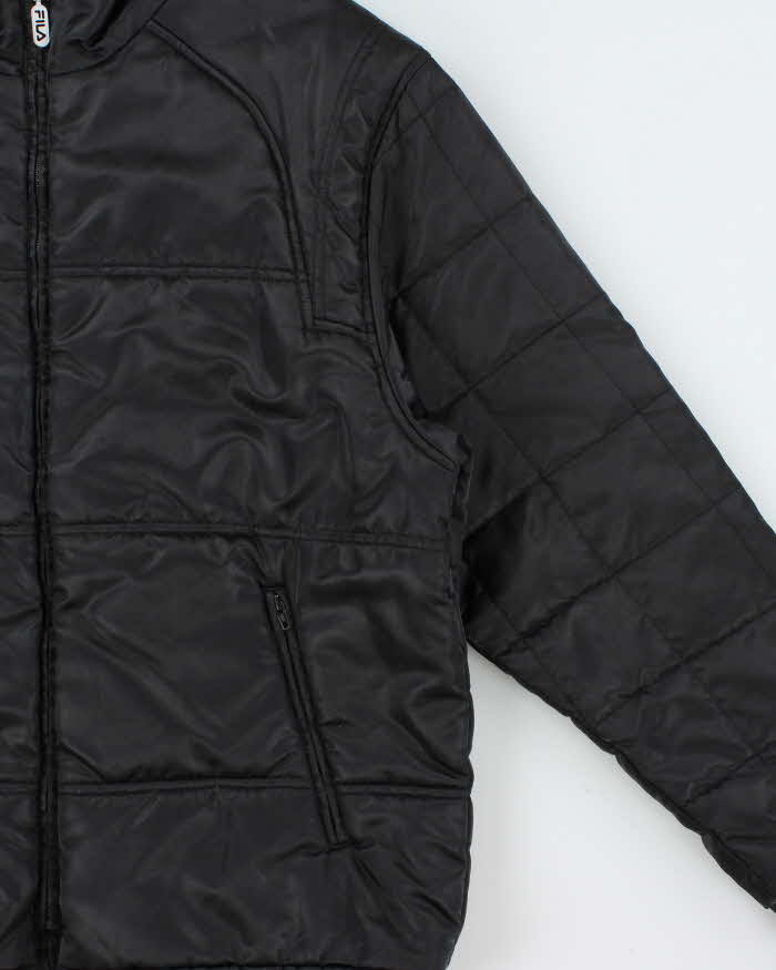 Vintage 90s Fila Satin Puffer Jacket - L