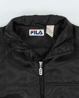 Vintage 90s Fila Satin Puffer Jacket - L