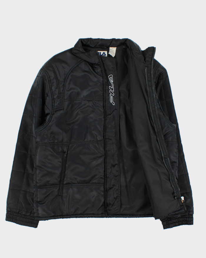 Vintage 90s Fila Satin Puffer Jacket - L