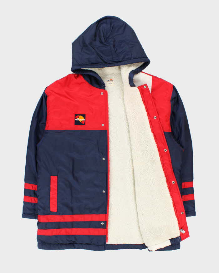 Vintage 80s 90s Ellesse Jaspo Lined Hooded Jacket - L