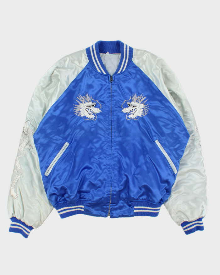 Vintage Japanese Sukajan Satin Bomber Jacket - L